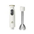 Beautiful 2Speed Immersion Blender with Chopper & Measuring Cup, White