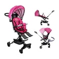 thumbnail image 1 of Carriola para Bebé de Viaje The Baby Shop  con Asiento Giratorio 360, Plegable, Reclinable Rosa, 1 of 7