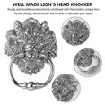 thumbnail image 4 of Gate Handle Antique Lion Head For Entrance 16.00X10.50X3.50CM Silver Tone Door Handle, 4 of 5