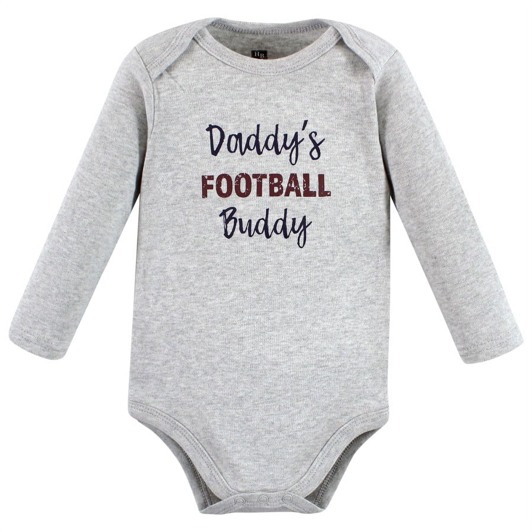 Hudson Baby Cotton Long-Sleeve Bodysuits, 3- Pack, Newborn- 24 Months
