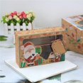 thumbnail image 3 of Cajas de dulces de Navidad Matsuzay 12 piezas Papel Kraft Exquisito Regalo pequeño Paquete de galletas de chocolate, 3 of 6