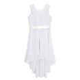 thumbnail image 5 of CHICTRY Girls Chiffon Floral Lace Party Dress Sleeveless Wedding Bridesmaid Dress,Sizes 6-16 White 12, 5 of 7