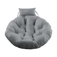thumbnail image 3 of Cojín para silla colgante, cojín redondo suave para suelo, cojín para asiento, silla tipo huevo Gris, 3 of 9