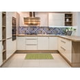 thumbnail image 6 of Ahgly Company Machine Washable Indoor Rectangle Transitional Dark Yellow Green Area Rugs, 2' x 4', 6 of 7
