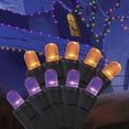 thumbnail image 4 of Indoor/Outdoor 100-Count LED Color Sync Dome String Lights, Purple and Orange, 19.5', Halloween by Way To Celebrate, 4 of 8