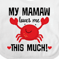 thumbnail image 4 of Inktastic Mamaw Loves Me Grandson Boys or Girls Baby Bib, 4 of 4