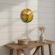 thumbnail image 4 of predolo Reloj de Pared de Girasol Movimiento Silencioso Reloj de Pared con Girasoles para Dormitorio, Cocina, Oficina, 4 of 9