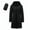 Black, variant on Womens Long Puffer Jacket Packable Lightweight Full Zip Hooded Down Tunic Coat Windproof Pockets Winter Overcoat (5XL, Black)
