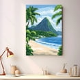 thumbnail image 2 of Saint Lucia Travel Canvas, Vintage City Canvas Caribbean Canvas Wall Art, Saint Lucia Canvas Colorful, Caribbean Picture Canvas - 104AZ1209, 2 of 2