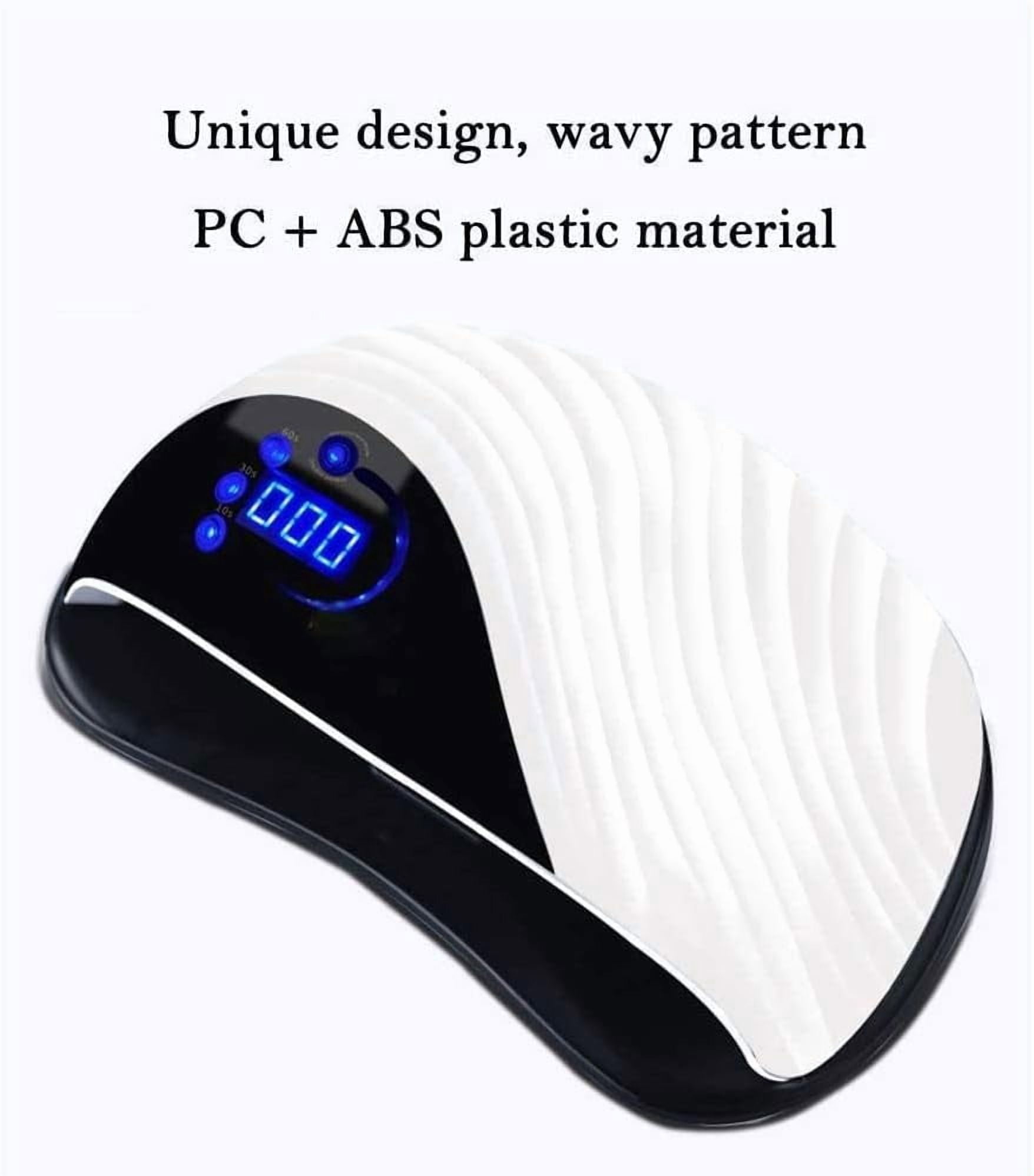 120W UV Led Nail Lamp, Gel Nail Polish Nail Dryer Curing Lamp for with 4 Timer Setting Portable Fingernail and Toenail Gels Based Polishes with Automatic SensorPink Valentine Gift for Woman Girl