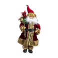 thumbnail image 4 of Figura de Papá Noel de pie, decoración de mesa navideña, decoración de mesa tradicional, muñeco de Papá Noel, adorno navideño para festival, interior, Marrón rojizo, 4 of 8