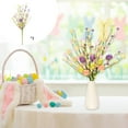 thumbnail image 4 of 17.7 inch 3Pcs Artificial Easter Stems with Easter Eggs and Berries Spring Floral Picks Speckled Colorful Easter Egg & Flowers Twig Branches for Home Vase Centerpiece Party Decor, 4 of 6