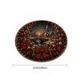 thumbnail image 3 of 3D Illusion Christmas Rugs,23.62" Optical Illusion Round Mat, Machine Washable, Velvet Christmas Decor, Living Room & Bedroom, Festive Holiday Decor(B), 3 of 6