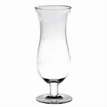 TrueCraftware- 16 oz Polycarbonate Hurricane Glass Clear Color Comes in each- Beverage Stemmed Plastic Glass Cup Party Beverage Glass Barware Perfect for Juices Smoothies Pina Colada Cocktails