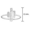 thumbnail image 4 of Resilient Desert Cactus Plant Sterling Silver Ring-7, 4 of 5