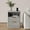 Gray, variant on TROPOW Fluted Nightstand with Charging Station, Mid Century Modern Fluted Nightstand, Wooden Night Stand, Modern End Table with Curved Corners