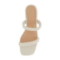 thumbnail image 5 of CUSHIONAIRE Women's Neptune Braided Low Block Heel Sandal +Memory Foam, 5 of 5