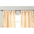 thumbnail image 2 of Misty Rose  Tab Top  Sheer Sari Curtain / Drape / Panel   - 60W x 63L - Pair, 2 of 2