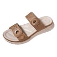 thumbnail image 1 of IUJSOY Flip Flops for Women Arch Support Thick Athletic Cushion Walking Sandals Rhinestone Slides, 1 of 9