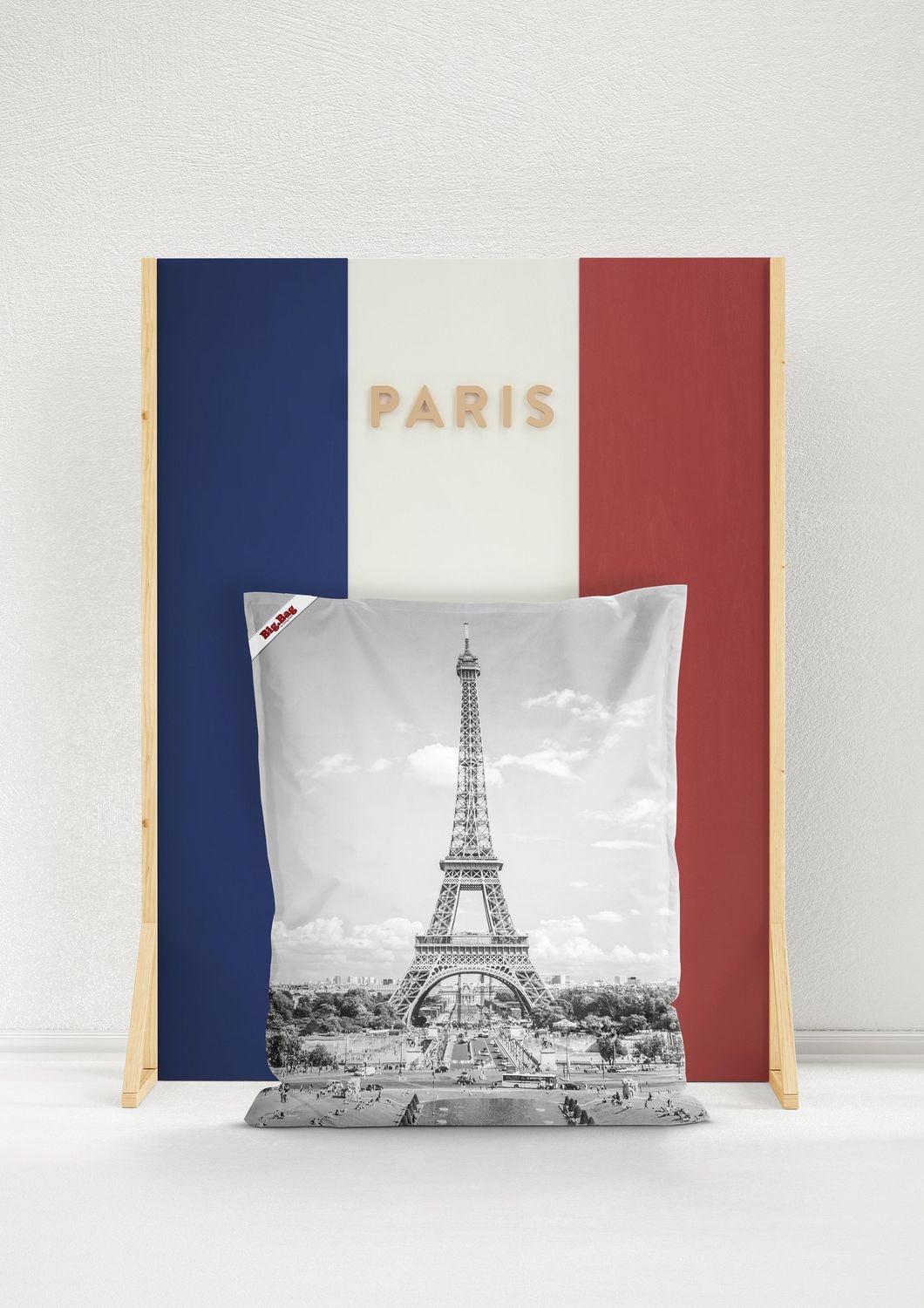 Fauteuil poire Paris de Gouchee Home – Tissu hydrofuge avec rembourrage en billes de polystyrène, adapté aux adultes et aux adolescents, siège léger et portable pour chambre, dortoir ou salon