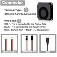 thumbnail image 4 of YOUNUON 40mm 3D Printer Fan 12V 24V 5V 4010 Blower Printer Cooling Accessories DC Turbo Blower Fan Radial Fans 40x40, 4 of 10