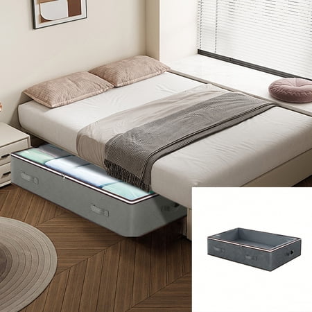 Storage Box Under Bed Storage Under Bed Storage Box with Clear Lid Non-Woven Fabric Clothes Quilt Organizer Bag 60x45x15cm for Home Organization Storage Box Under Bed Storage Under Bed Storage Box with Clear Lid Non-Woven Fabric Clothes Quilt Organizer Bag 60x45x15cm for Home Organization