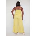 thumbnail image 4 of Women's Plus Size High Waisted Crepe Knit Tiered Palazzo Pants, 4 of 4