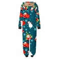 thumbnail image 4 of Odeerbi Matching Family Christmas Pajamas Sets Parent-Child Xmas Warm Hooded Jumpsuit Printed Home Wear Set Loungewear Sleepwear Jammies for Mom, 4 of 4