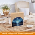 thumbnail image 5 of Starry Sky Lake and Trees Napkin Holder for Table Clear Napkin Stand Paper Holder Acrylic Organizer Dispenser Napkins for Dinner Kitchen Restaurant Room, 5 of 8