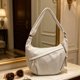 thumbnail image 4 of Women's Corduroy Shoulder Bag Fashion Crossbody Bag Large Capacity Solid Color Cloth Bag Bag For Students Office Workers, 4 of 7