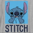 thumbnail image 2 of Boy's Lilo & Stitch Blue Square Portrait Stitch  Graphic Tee Athletic Heather Medium, 2 of 5
