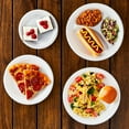 thumbnail image 6 of (4 pack) Great Value Soak Proof Foam Foam Plates, White, 8.8 in, 150 Count, 6 of 10
