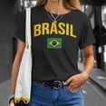 thumbnail image 4 of Brasil Flag Of Brazil Classic Brazil Men Women Tshirt Graphic Print Unisex, 4 of 6