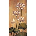 thumbnail image 2 of Deveraux, Jill 9x14 Black Ornate Wood Framed with Double Matting Museum Art Print Titled - White Lotus, 2 of 4