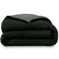 thumbnail image 4 of Bare Home Goose Down Alternative Reversible Comforter, Oversized Queen, Black/Gray, 4 of 6