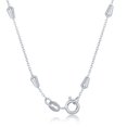 thumbnail image 2 of Sterling Silver Italian Bullet Beaded 16", 18", 20", 24" Chain Necklace Jewelry for Women or Teens, 2 of 6