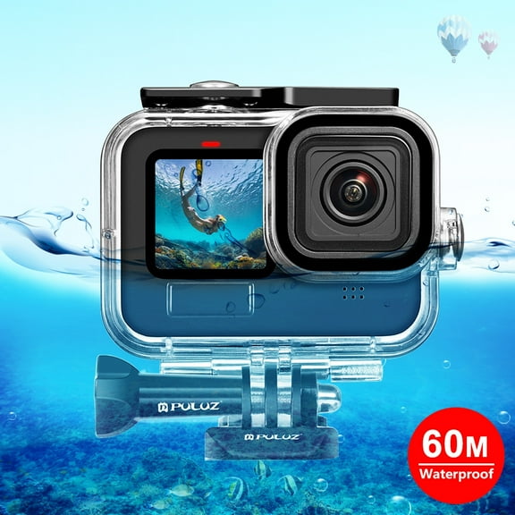 For GoPro HERO13 Black /12 Black /11 Black /10 Black /9 Black PULUZ 60m Waterproof Housing Case &