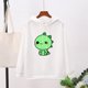 thumbnail image 2 of Gibobby Ropa Navidad Niñas otoño nuevos hombres Hip Hop cuello Rojoondo algodón invierno largo suéter completo cuerpo pareja suéter (Blanco, M), 2 of 4