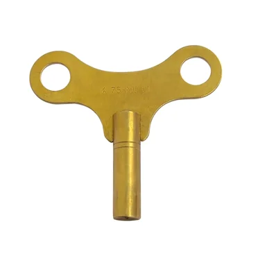Brass Replacement Clock Key For Key Wind Clocks Size 10 / 4.75 mm - Clock Parts