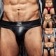 thumbnail image 5 of Sexy Passionate Hot Cracked Leather en forma de T Deportes Levantamiento de cadera y ropa interior de hombre que sobresale Pompotops qyievc4450, 5 of 6