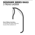 thumbnail image 2 of Inter-Fab DRL3065S Designer 3 Step Tread Ladder, White, 2 of 4