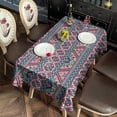 thumbnail image 3 of Boho Bohemia Geometric Line Art Rectangle Tablecloth 60"x120",Waterproof Polyester Rectangle Table Cloth, Wipeable Spillproof Polyester Tablecloth for Dining, Camping, Indoor and Outdoor, 3 of 6