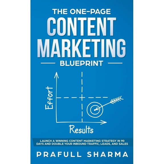 The One-Page Content Marketing Blueprint: Step by Step Guide to Launch a Winning Content Marketing Strategy in 90 Days o, (Hardcover)