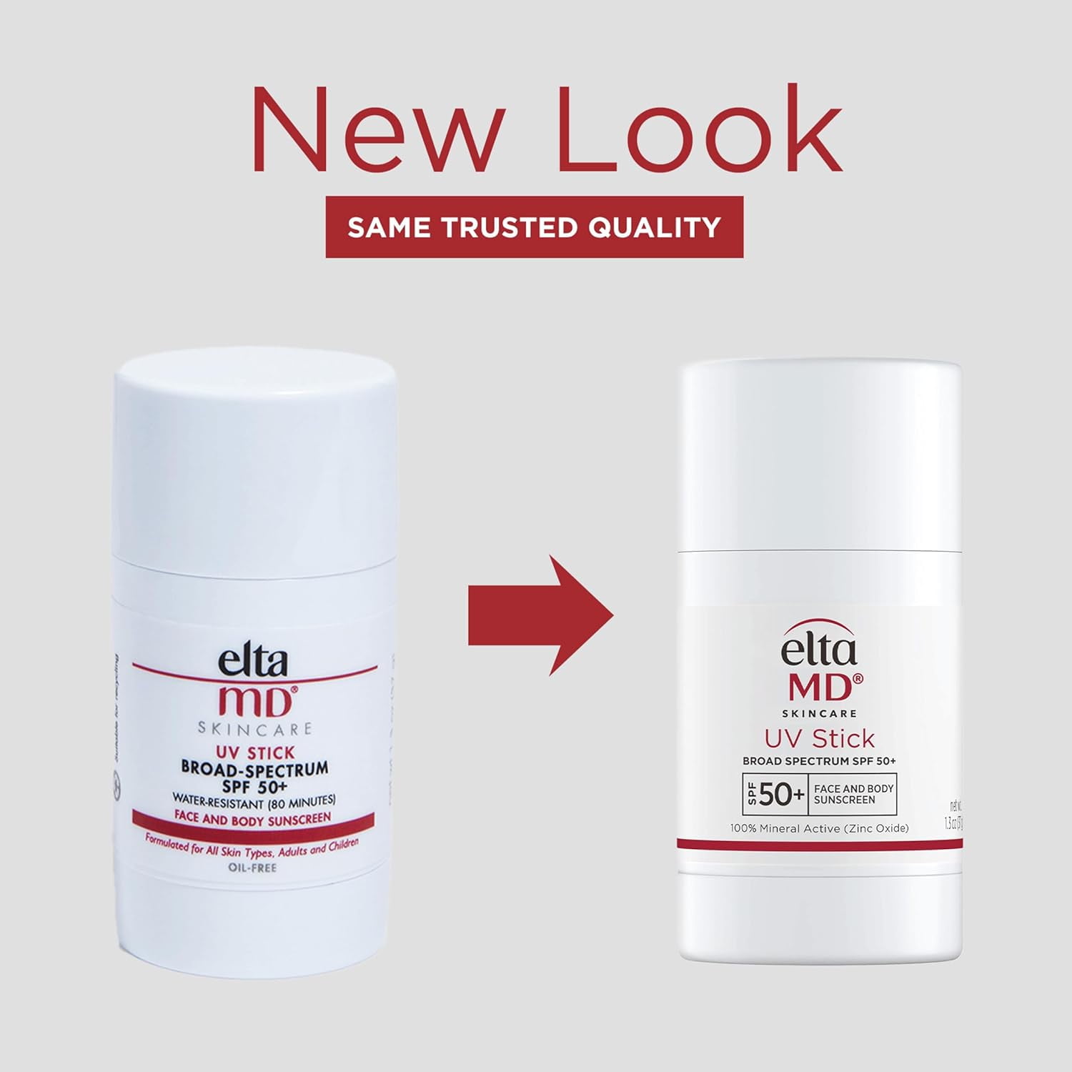 EltaMD UV Stick Sunscreen for Face and Body, Mineral SPF 50+ Face Stick Sunscreen with Zinc Oxide, Travel Size, 1.3 oz
