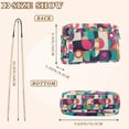 thumbnail image 4 of FORMRS Women Crossbody Purse with Chain Strap Vegan Leather Shoulder Handbag, Pink Geometric, 4 of 7