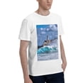 thumbnail image 2 of Bingfone Lighthouse In Havana Men'S Loose Fit Short-Sleeve Pocket T-Shirt, 2 of 7