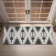 thumbnail image 2 of Black Geometric Triangle Arrow Pattern Door Rugs,Washable Non Slip Door Mats Indoor,Decorative Door Mats,Entry Mat Indoor for Entrance,Bedroom,Kitchen,Bathroom,16"x47", 2 of 6