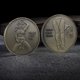 thumbnail image 3 of Moneda conmemorativa vintage de bronce con diseño de mujer en bikini sexy, 3 of 3