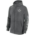 thumbnail image 2 of Men's Nike Charcoal Dallas Cowboys Primetime Club Full-Zip Hoodie, 2 of 3