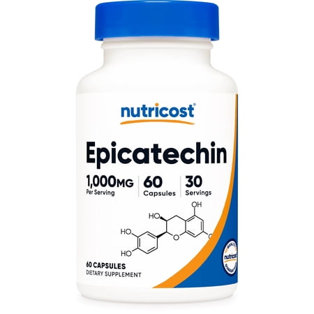 Nutricost Epicatechin (1,000mg) 60 Capsules - Vegan, Gluten-Free, GMO-Free, 30 Servings